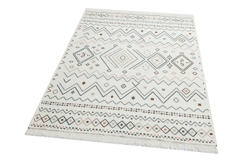 Matta Eko Hali 80x150 cm - Beige/Blå/Vit - Textil & mattor - Matta - Orientalisk matta - Persisk matta