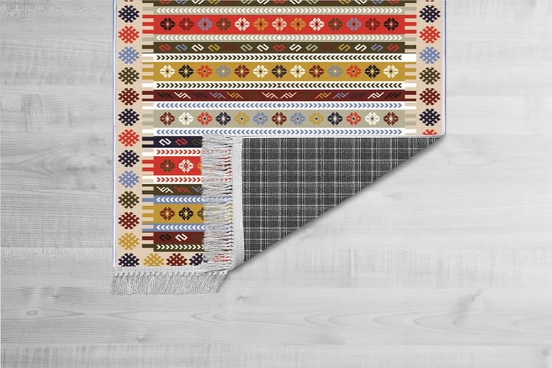 Matta Homefesto 100x200 cm - Multifärgad/Sammet - Textil & mattor - Matta - Orientalisk matta - Persisk matta