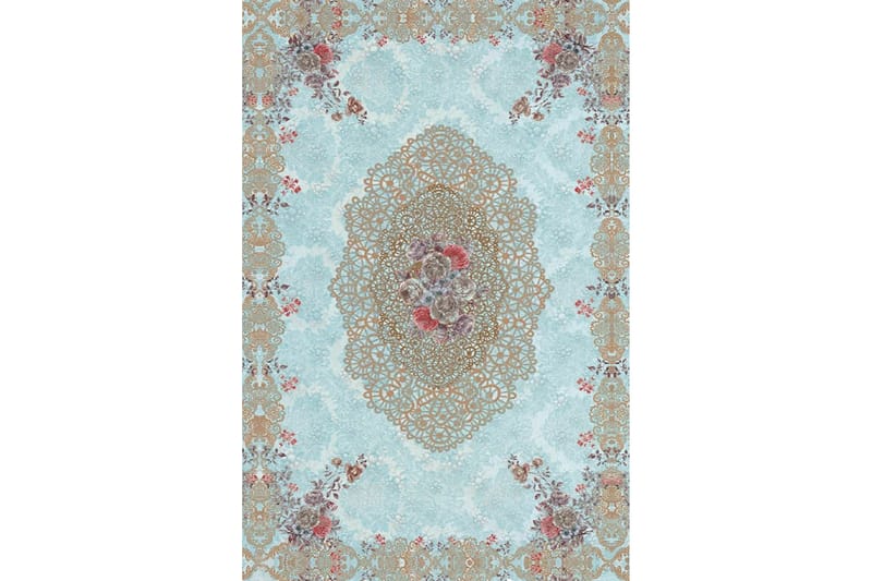 Matta Homefesto 100x200 cm - Multifärgad/Sammet - Små mattor - Orientalisk matta - Stor matta - Persisk matta