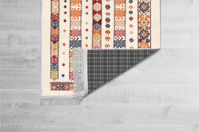 Matta Homefesto 100x300 cm - Multifärgad/Sammet - Textil & mattor - Matta - Orientalisk matta - Persisk matta