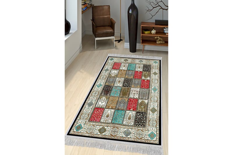 Matta Homefesto 100x300 cm - Multifärgad/Sammet - Textil & mattor - Matta - Orientalisk matta - Persisk matta