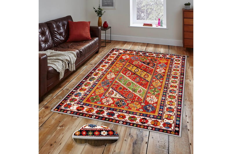 Matta Homefesto 80x120 cm - Multifärgad - Små mattor - Orientalisk matta - Stor matta - Persisk matta