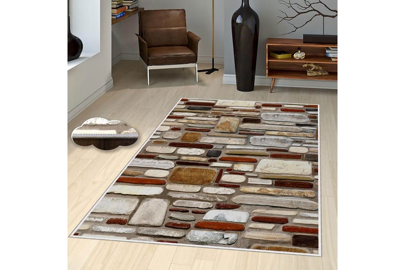 Matta Homefesto 80x120 cm - Multifärgad - Små mattor - Orientalisk matta - Stor matta - Persisk matta