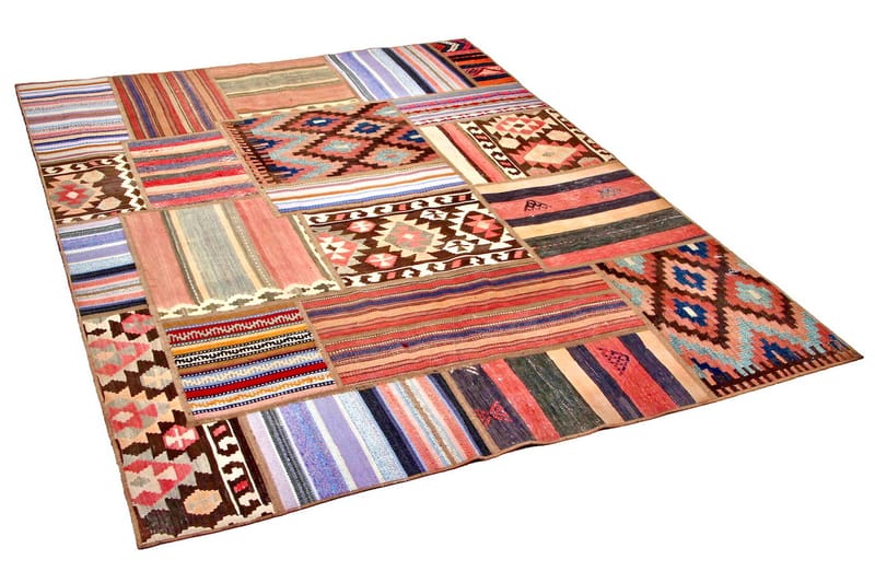 Handknuten Persisk Patchworkmatta 156x205 cm - Flerfärgad - Textil & mattor - Matta - Orientalisk matta - Patchwork matta