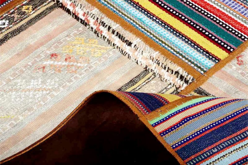 Handknuten Persisk Patchworkmatta 162x233 cm - Flerfärgad - Textil & mattor - Matta - Orientalisk matta - Patchwork matta