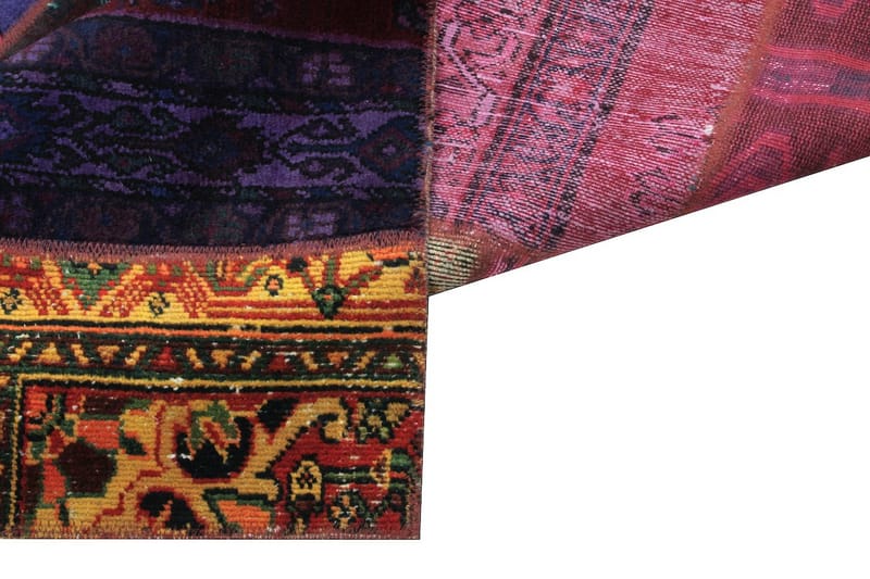 Handknuten Persisk Patchwork Ullmatta 167x225 cm Garn - Flerfärgad - Textil & mattor - Matta - Orientalisk matta - Patchwork matta