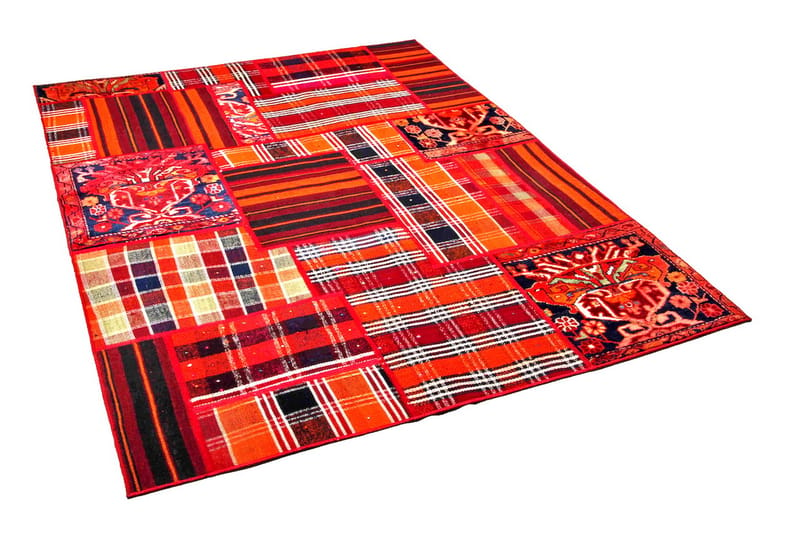 Handknuten Persisk Patchworkmatta 152x204 cm - Flerfärgad - Textil & mattor - Matta - Orientalisk matta - Patchwork matta