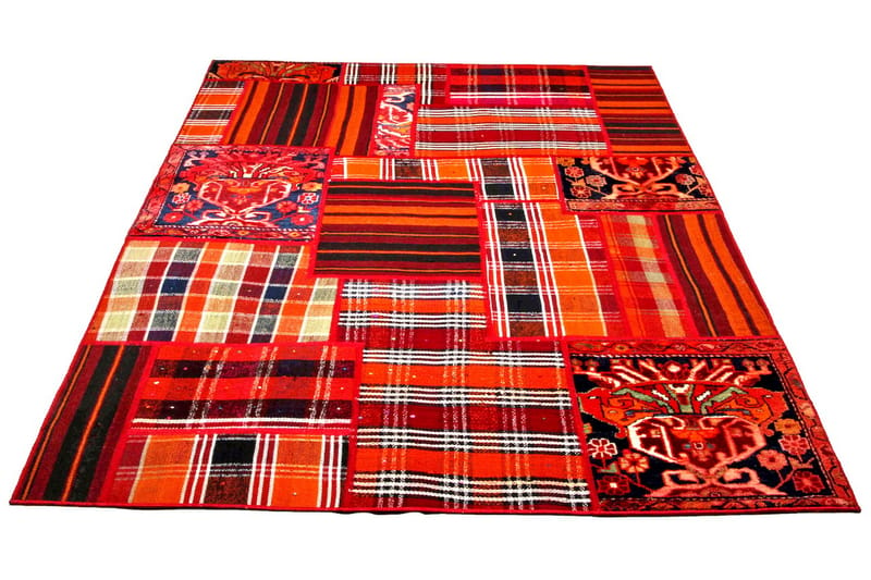 Handknuten Persisk Patchworkmatta 152x204 cm - Flerfärgad - Textil & mattor - Matta - Orientalisk matta - Patchwork matta