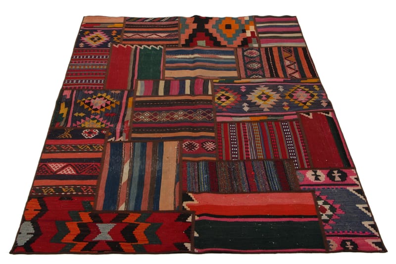 Handknuten Persisk Matta 154x211 cm Kelim - Flerfärgad - Textil & mattor - Matta - Orientalisk matta - Patchwork matta