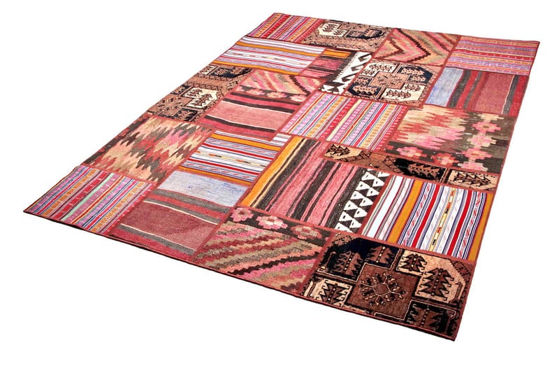 Handknuten Persisk Patchworkmatta 170x230 cm - Flerfärgad - Textil & mattor - Matta - Orientalisk matta - Patchwork matta