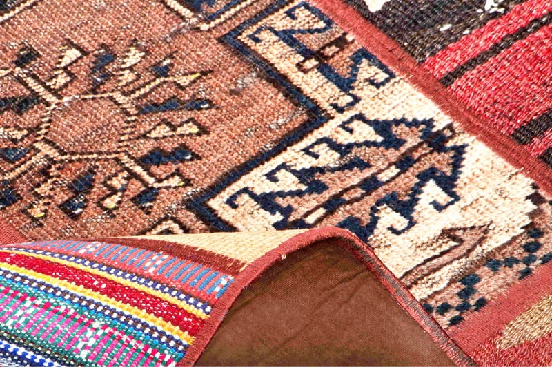 Handknuten Persisk Patchworkmatta 168x228 cm - Flerfärgad - Textil & mattor - Matta - Orientalisk matta - Patchwork matta