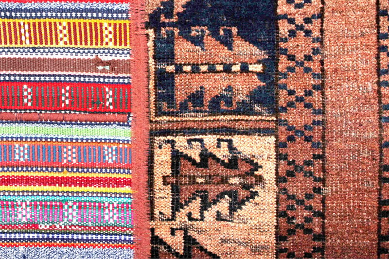 Handknuten Persisk Patchworkmatta 168x228 cm - Flerfärgad - Textil & mattor - Matta - Orientalisk matta - Patchwork matta