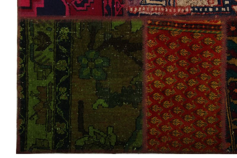 Handknuten Persisk Patchworkmatta 172x225 cm - Flerfärgad - Textil & mattor - Matta - Orientalisk matta - Patchwork matta