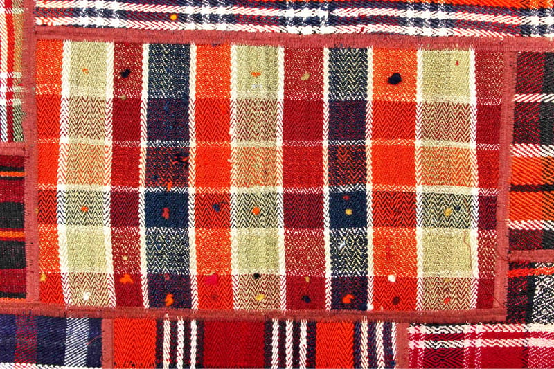 Handknuten Persisk Patchworkmatta 164x236 cm - Flerfärgad - Textil & mattor - Matta - Orientalisk matta - Patchwork matta