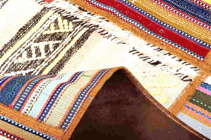 Handknuten Persisk Patchworkmatta 162x224 cm - Flerfärgad - Textil & mattor - Matta - Orientalisk matta - Patchwork matta