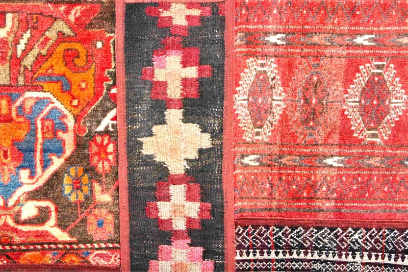 Handknuten Persisk Patchworkmatta 165x232 cm - Flerfärgad - Textil & mattor - Matta - Orientalisk matta - Patchwork matta