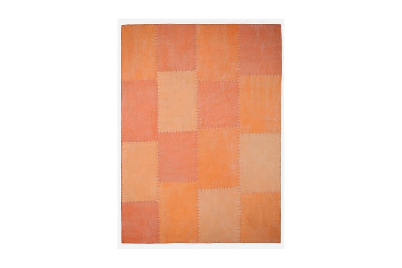 Matta Gesslick Creek 120x170 cm Orange/Flerfärgad - D-Sign - Patchwork matta - Stor matta - Mönstrad matta - Små mattor