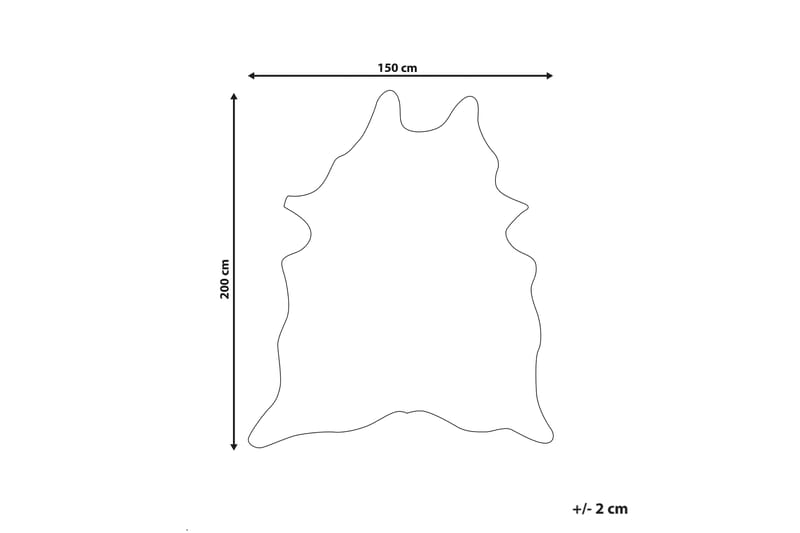 Skinnmatta Bogong 150x200 cm - Svart/Vit - Fäll & skinnmatta