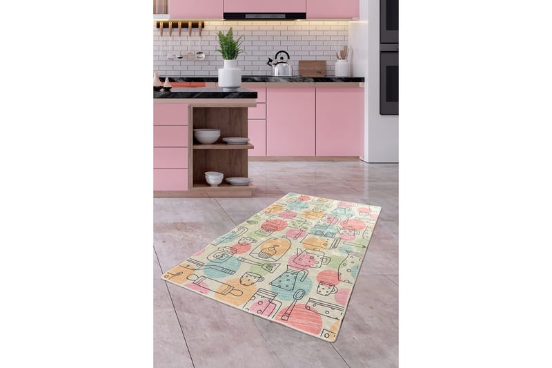 Matta Bakery 80x150 cm - Flerfärgad/Sammet - Textil & mattor - Matta - Små mattor