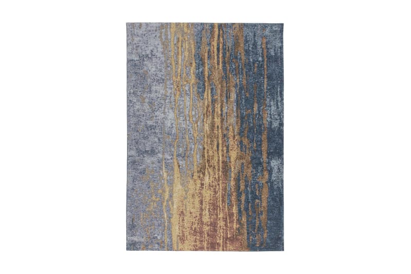 Matta Worthu Heu 115x170 cm Beige/Blå - D-Sign - Wiltonmatta - Stor matta - Mönstrad matta - Friezematta - Små mattor