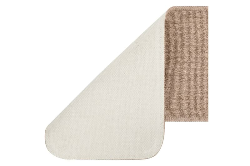 Trappstegmattor 15 st 60x25 cm beige halkfri - Beige - Trappstegsmatta