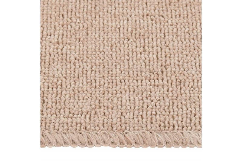 Trappstegmattor 15 st 60x25 cm beige halkfri - Beige - Trappstegsmatta