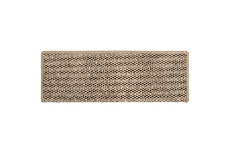 Trappstegsmattor självhäftande sisal 15 st 65x25 cm - Beige - Textil & mattor - Matta - Specialmatta - Trappstegsmatta