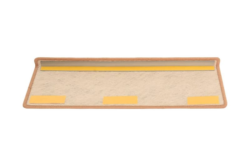 Trappstegsmattor självhäftande sisal 15 st 65x25 cm orange - Orange - Stor matta - Trappstegsmatta - Små mattor