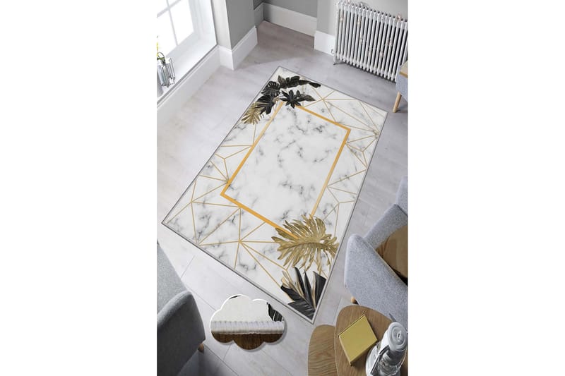 Matta Homefesto 160x230 cm - Multifärgad - Wiltonmatta - Stor matta - Mönstrad matta - Friezematta - Små mattor
