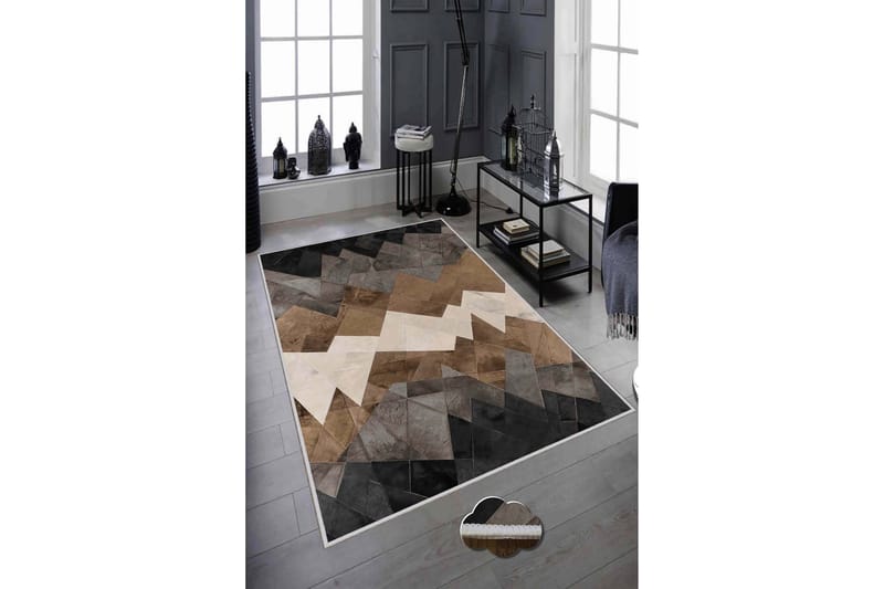 Matta Homefesto 180x280 cm - Multifärgad - Wiltonmatta - Stor matta - Mönstrad matta - Friezematta - Små mattor