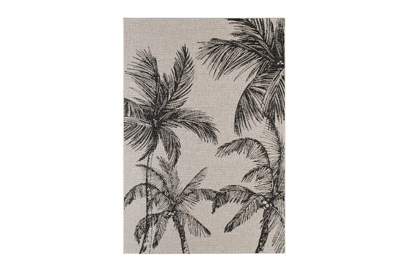 Bahamas Palm Utomhusmatta 200x290 cm - Charcoal - Textil & mattor - Matta - Utomhusmatta - Balkongmatta & altanmatta