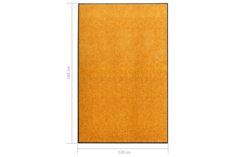 Dörrmatta tvättbar orange 120x180 cm - Orange - Textil & mattor - Matta - Utomhusmatta - Dörrmatta & entrématta