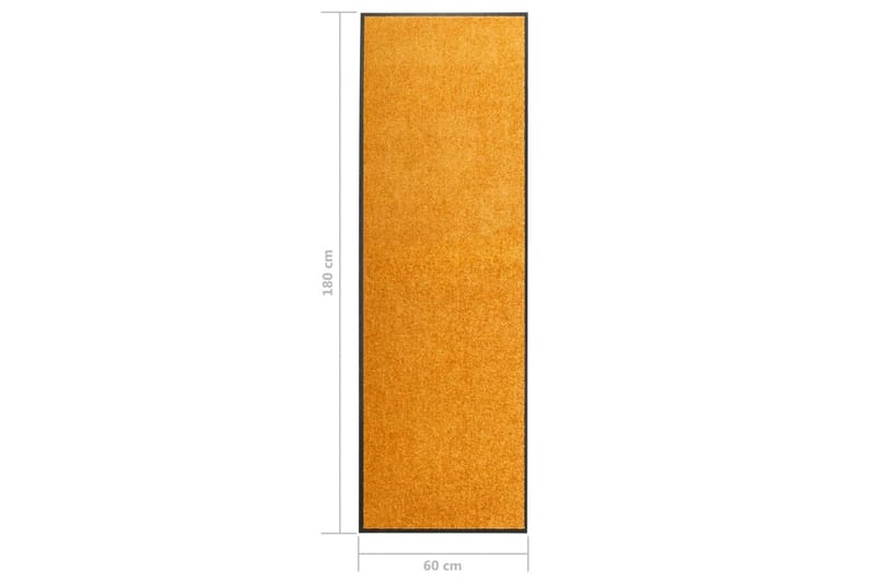 Dörrmatta tvättbar orange 60x180 cm - Orange - Textil & mattor - Matta - Utomhusmatta - Dörrmatta & entrématta