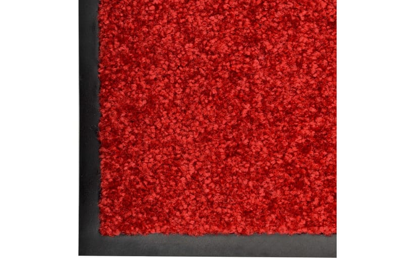 Dörrmatta tvättbar röd 90x120 cm - Röd - Dörrmatta & entrématta - Stor matta - Mönstrad matta - Små mattor