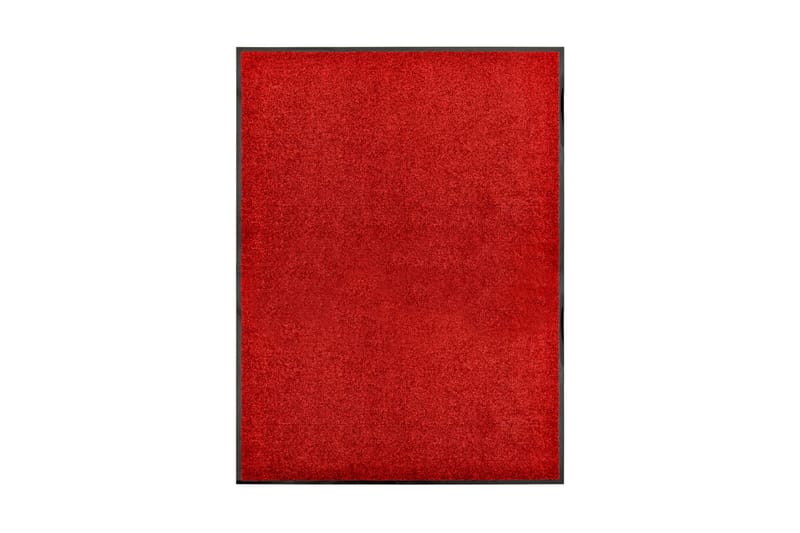 Dörrmatta tvättbar röd 90x120 cm - Röd - Dörrmatta & entrématta - Stor matta - Mönstrad matta - Små mattor