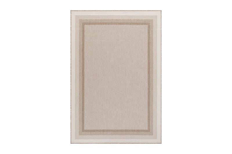 Havanna Frame Utomhusmatta 160x230 cm - Linnebeige - Textil & mattor - Matta - Utomhusmatta