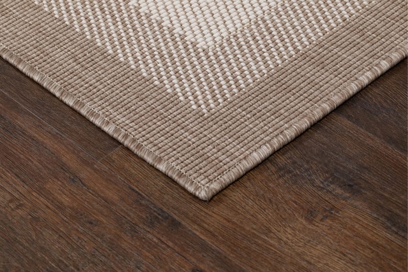 Havanna Frame Utomhusmatta 160x230 cm - Linnebeige - Textil & mattor - Matta - Utomhusmatta