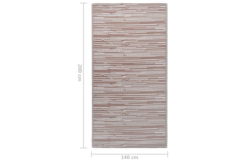 Utomhusmatta taupe 140x200 cm PP - Taupe - Textil & mattor - Matta - Utomhusmatta - Balkongmatta & altanmatta