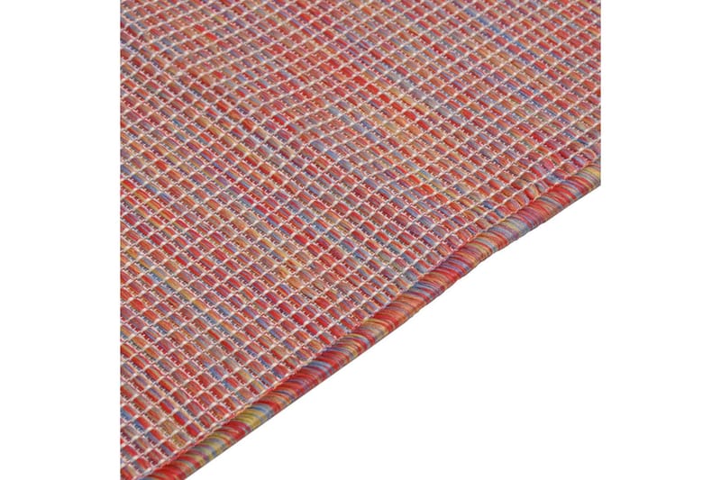 Utomhusmatta plattvävd 120x170 cm röd - Röd - Textil & mattor - Matta - Utomhusmatta