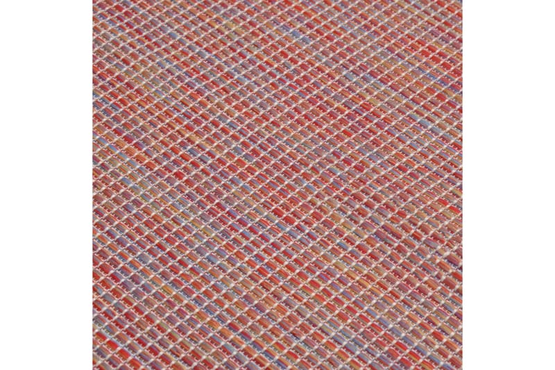 Utomhusmatta plattvävd 120x170 cm röd - Röd - Textil & mattor - Matta - Utomhusmatta