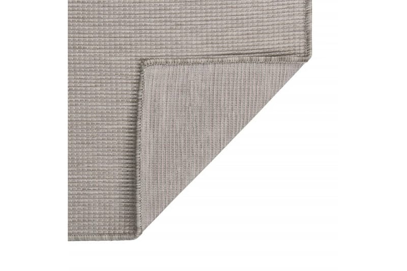 Utomhusmatta plattvävd 120x170 cm taupe - Taupe - Textil & mattor - Matta - Utomhusmatta