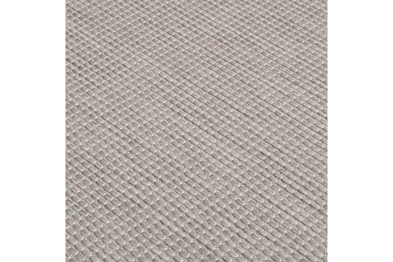 Utomhusmatta plattvävd 120x170 cm taupe - Taupe - Textil & mattor - Matta - Utomhusmatta