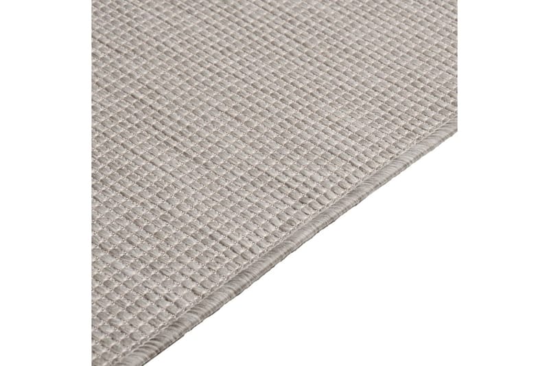 Utomhusmatta plattvävd 120x170 cm taupe - Taupe - Textil & mattor - Matta - Utomhusmatta