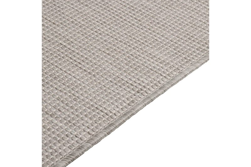 Utomhusmatta plattvävd 140x200 cm taupe - Taupe - Textil & mattor - Matta - Utomhusmatta