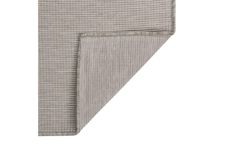 Utomhusmatta plattvävd 140x200 cm taupe - Taupe - Textil & mattor - Matta - Utomhusmatta