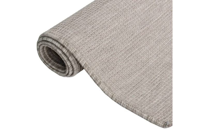 Utomhusmatta plattvävd 200x280 cm taupe - Taupe - Textil & mattor - Matta - Utomhusmatta