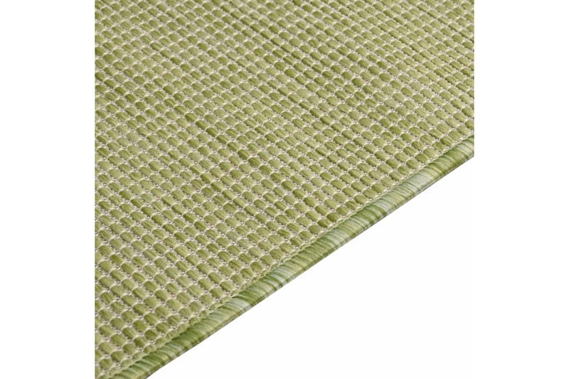 Utomhusmatta plattvävd 80x250 cm grön - Grön - Textil & mattor - Matta - Utomhusmatta - Balkongmatta & altanmatta