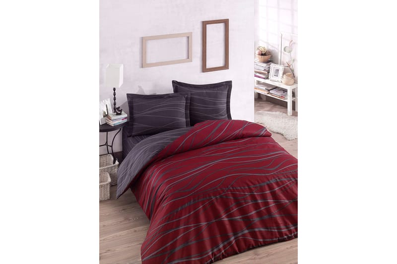 Bäddset Eponj Home - Röd - Bäddset & påslakanset - Sängkläder - Påslakanset enkelsäng