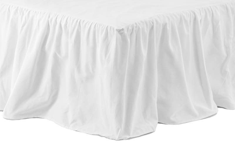 Sängkappa Trabz 180x200 cm - Vit - Sängkappa kontinentalsäng - Sängkappa dubbelsäng - Sängkläder
