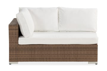 Högermodul Bahamas 140 cm - Sand Beige / Vita dynor - Utemöbler & utemiljö - Övrigt utemöbler - Moduler utesoffa